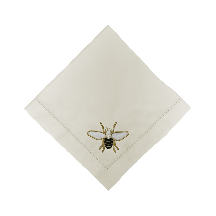 Guardanapo Algodao Com Ajour Cru Abelha - Decortextil Guardanapo Algodao Com Ajour Cru Abelha - Decortextil